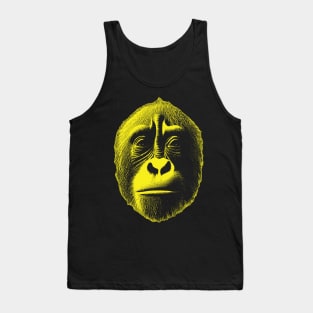 Graphic Yellow Big Bondo Bili Ape Face Tank Top